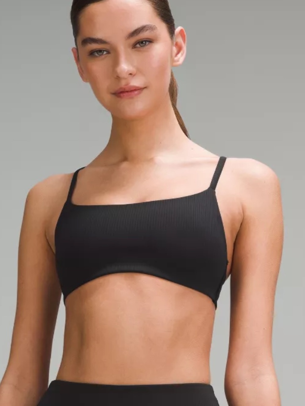 Lululemon Wunder Train Strappy Racer Bra Ribbed Light Support, A/B Cup